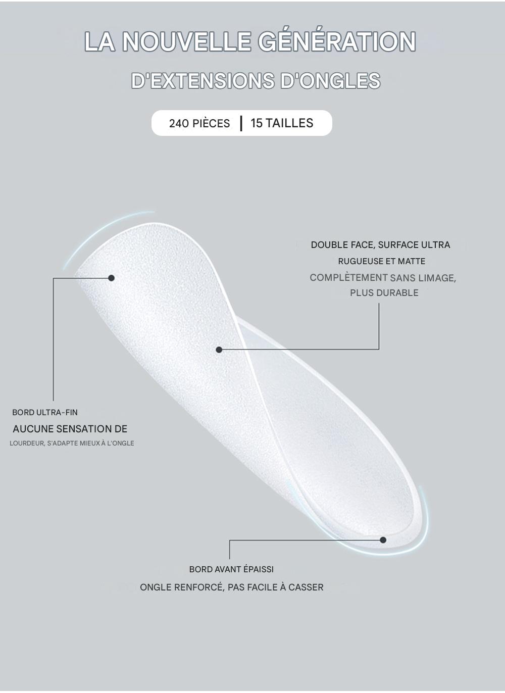 MATTE PLUS KAPSELNÄGEL 240 STÜCK-OVAL/MITTEL MJP240-OM
