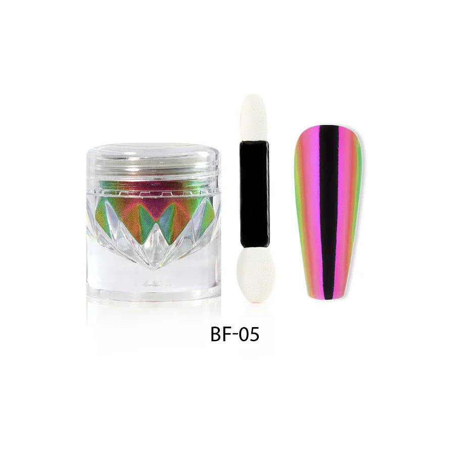 Poudre Pigment Miroir Beautilux – Effets Moonstone, Unicorn & Chameleon
