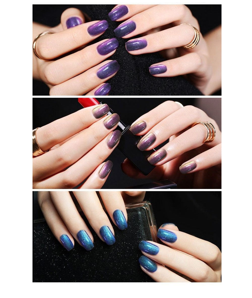 Beautilux Glitter Gel Polish – Holographic, Opal & Aurora Effects – 10ml