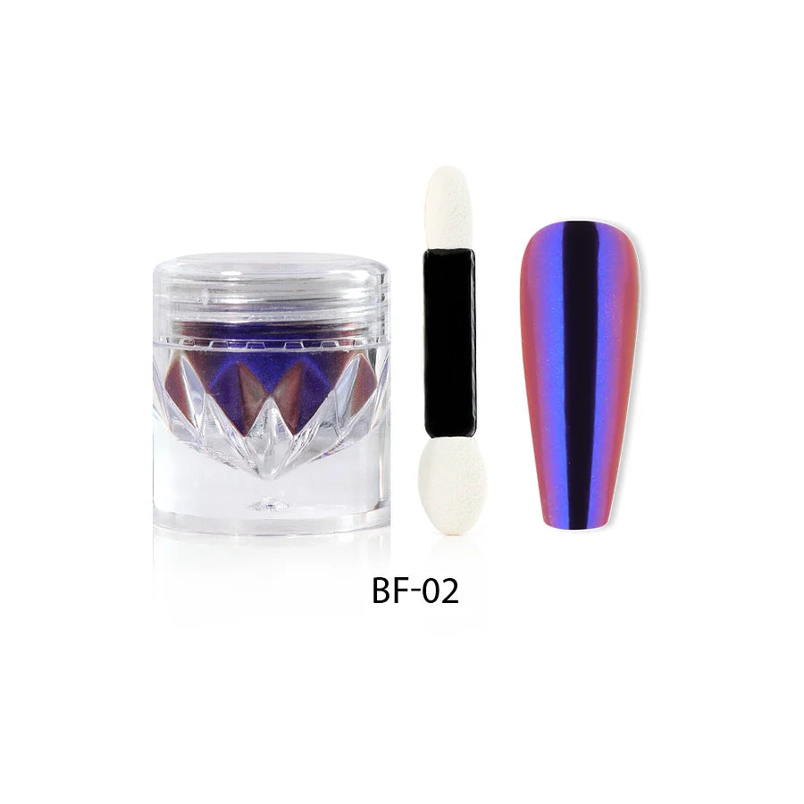 Poudre Pigment Miroir Beautilux – Effets Moonstone, Unicorn & Chameleon