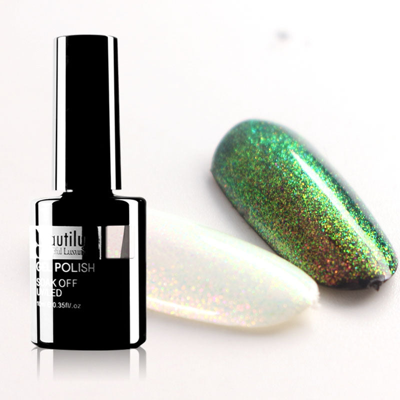 Beautilux Glitter Gel Polish – Holographic, Opal & Aurora Effects – 10ml