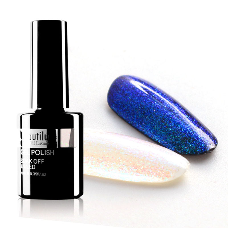 Beautilux Glitter Gel Polish – Holographic, Opal & Aurora Effects – 10ml
