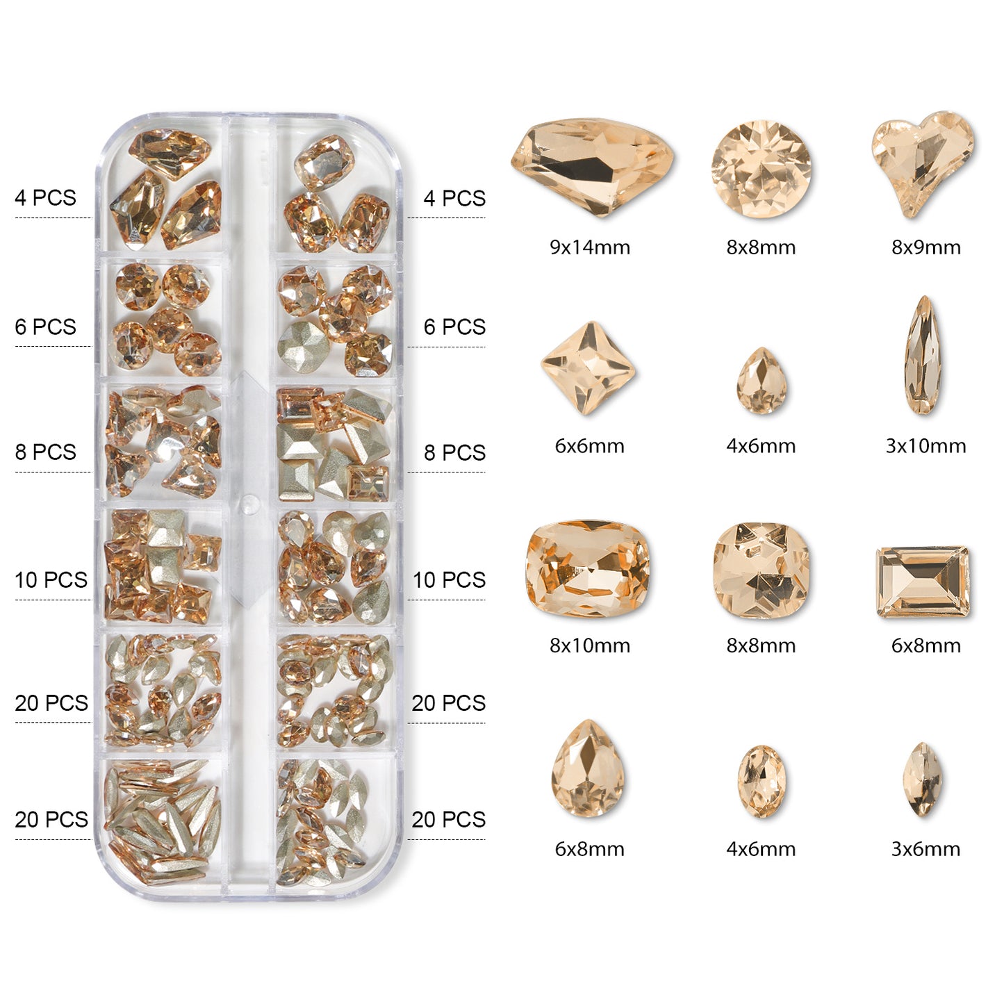 Strass Pierres Nail Art Beautilux