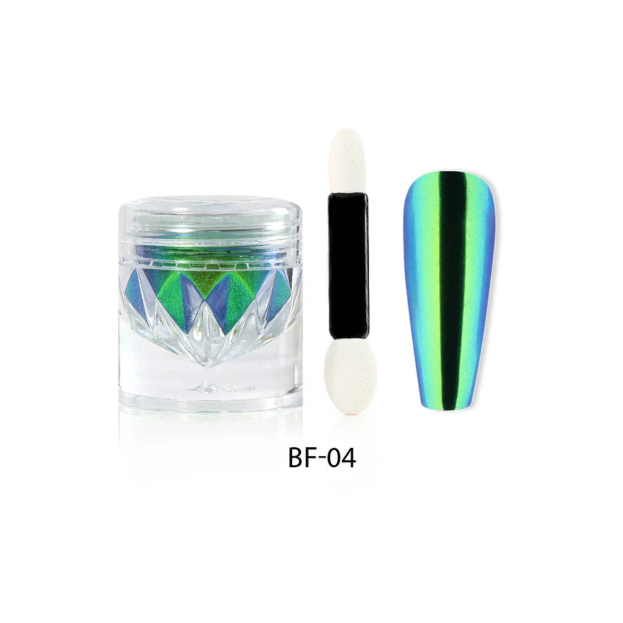 Poudre Pigment Miroir Beautilux – Effets Moonstone, Unicorn & Chameleon
