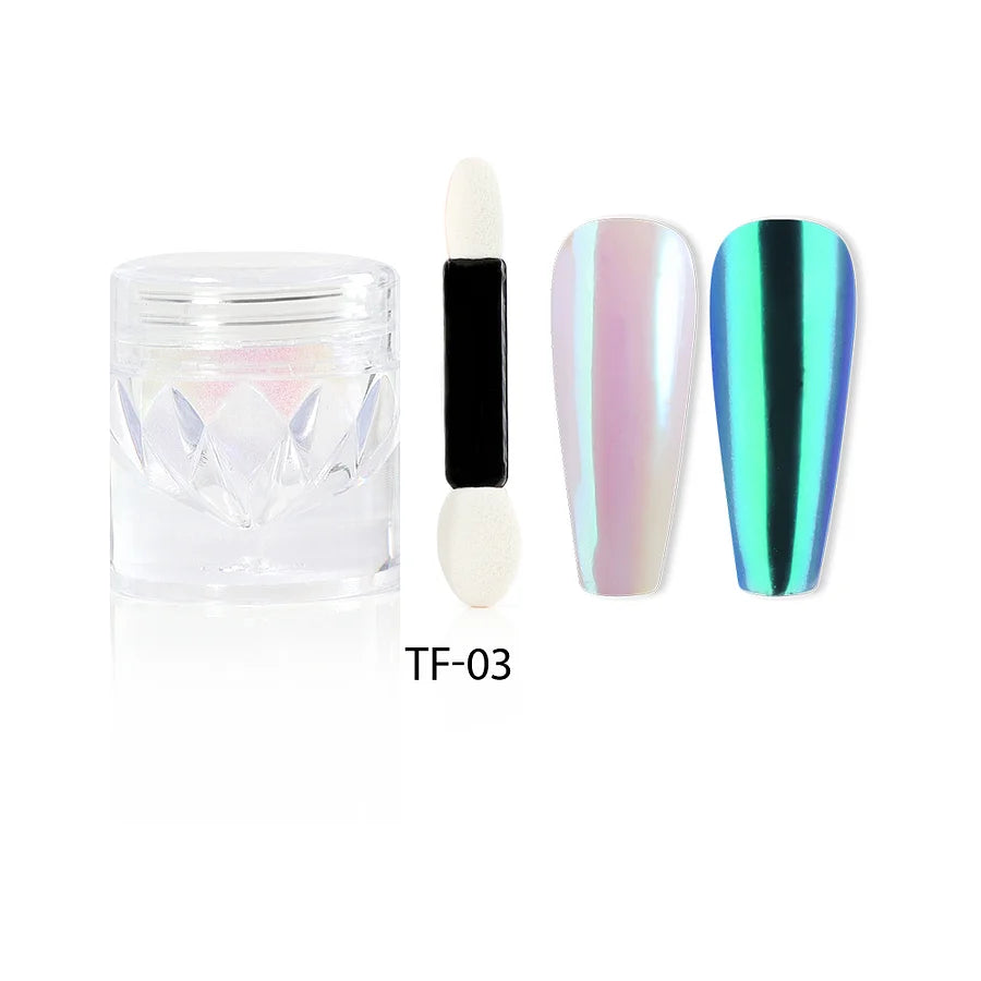 Poudre Pigment Miroir Beautilux – Effets Moonstone, Unicorn & Chameleon