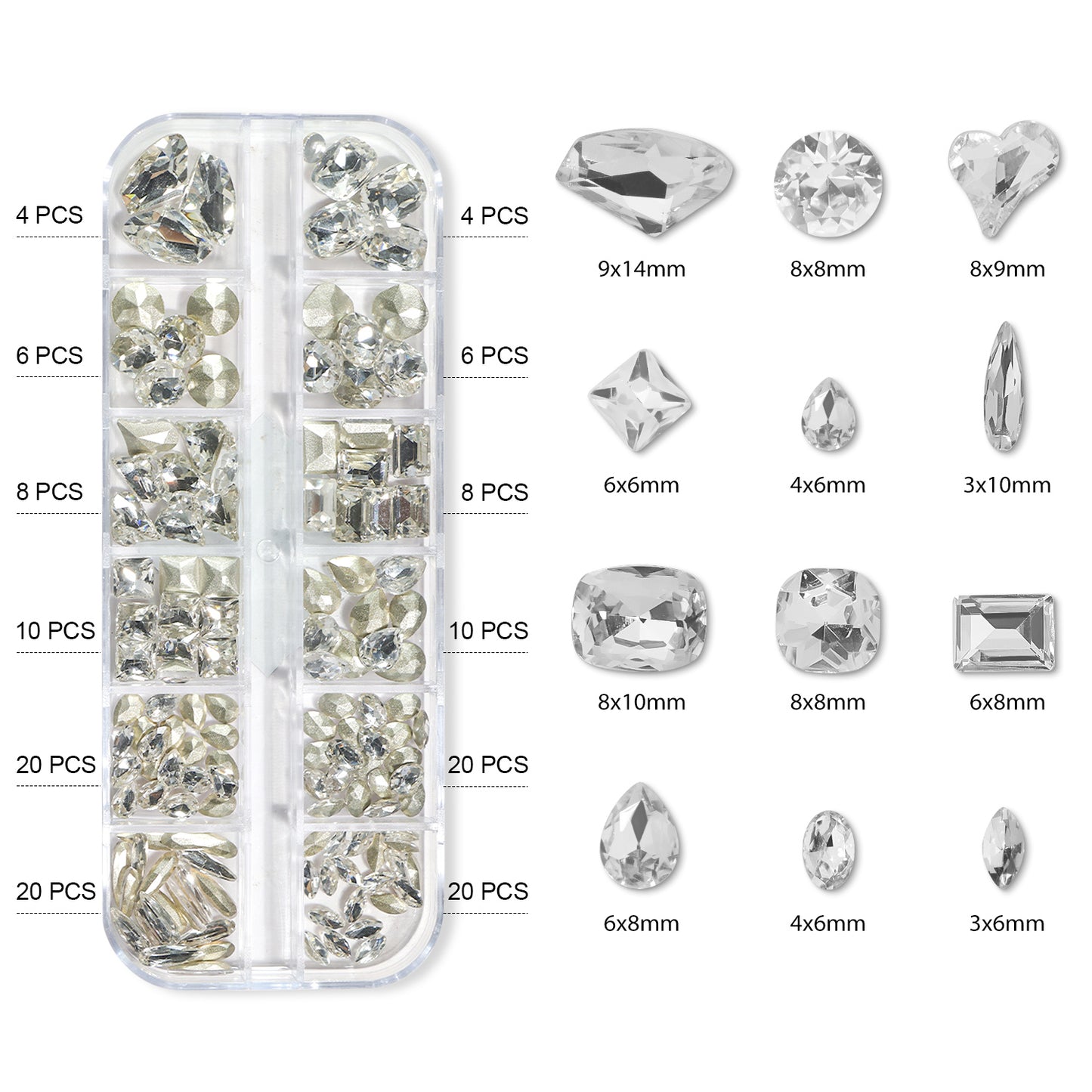 Strass Pierres Nail Art Beautilux