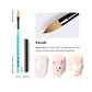 Professioneller Nail-Art-Pinsel – CRYSTAL BLUE CBNB-01