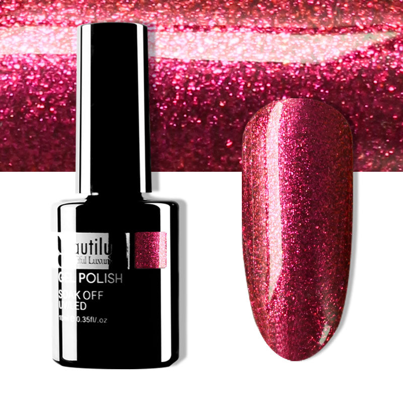 Beautilux Glitter Semi-Permanent Varnish from B-121 to B-168
