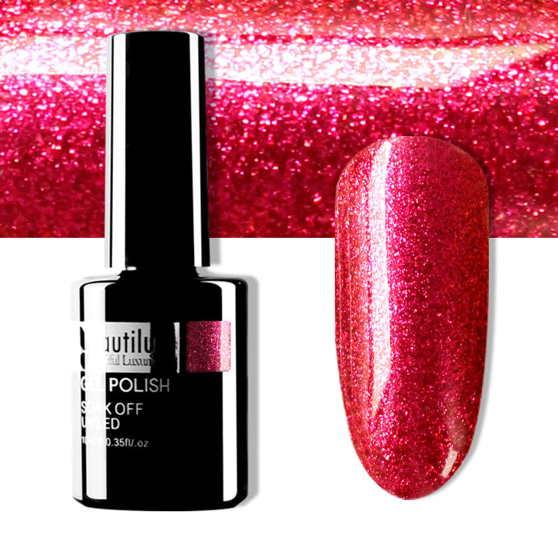 Beautilux Glitter Semi-Permanent Varnish from B-121 to B-168