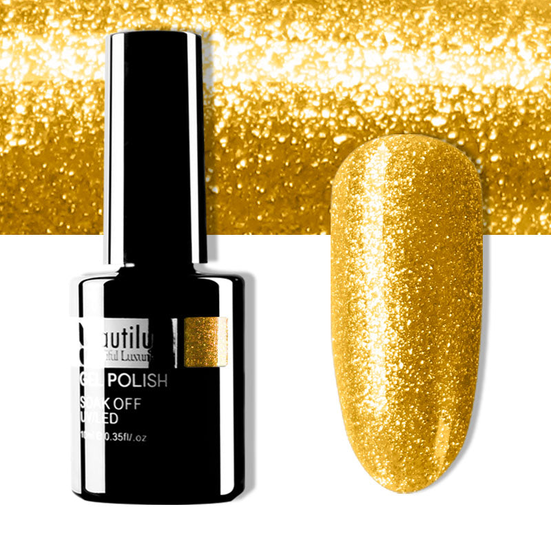 Beautilux Glitter Semi-Permanent Varnish from B-121 to B-168