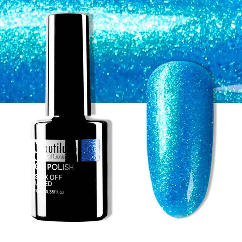 Beautilux Glitter Semi-Permanent Varnish from B-121 to B-168