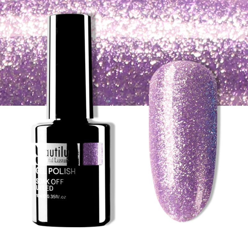 Beautilux Glitter Semi-Permanent Varnish from B-121 to B-168