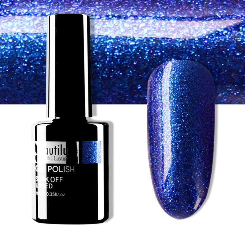 Beautilux Glitter Semi-Permanent Varnish from B-121 to B-168