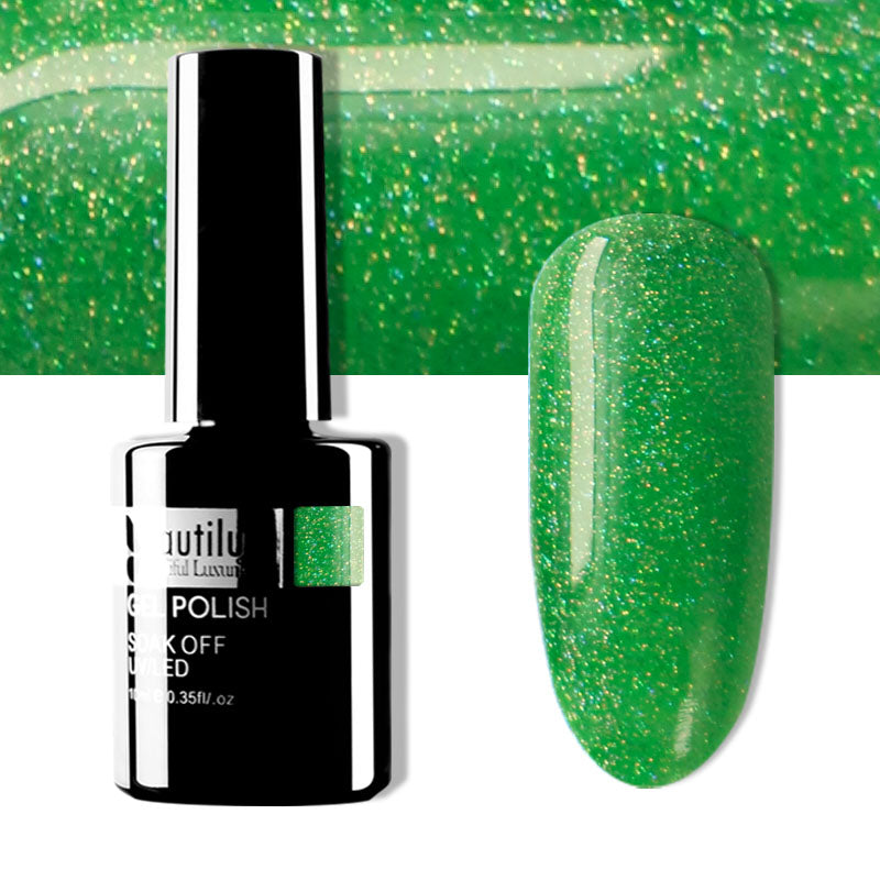 Beautilux Glitter Semi-Permanent Varnish from B-121 to B-168