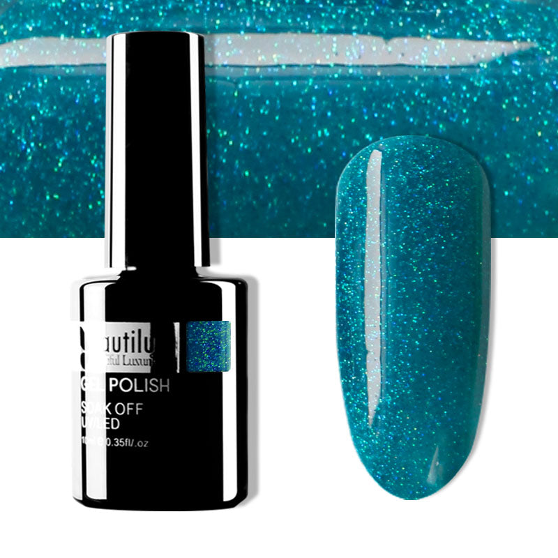 Beautilux Glitter Semi-Permanent Varnish from B-121 to B-168