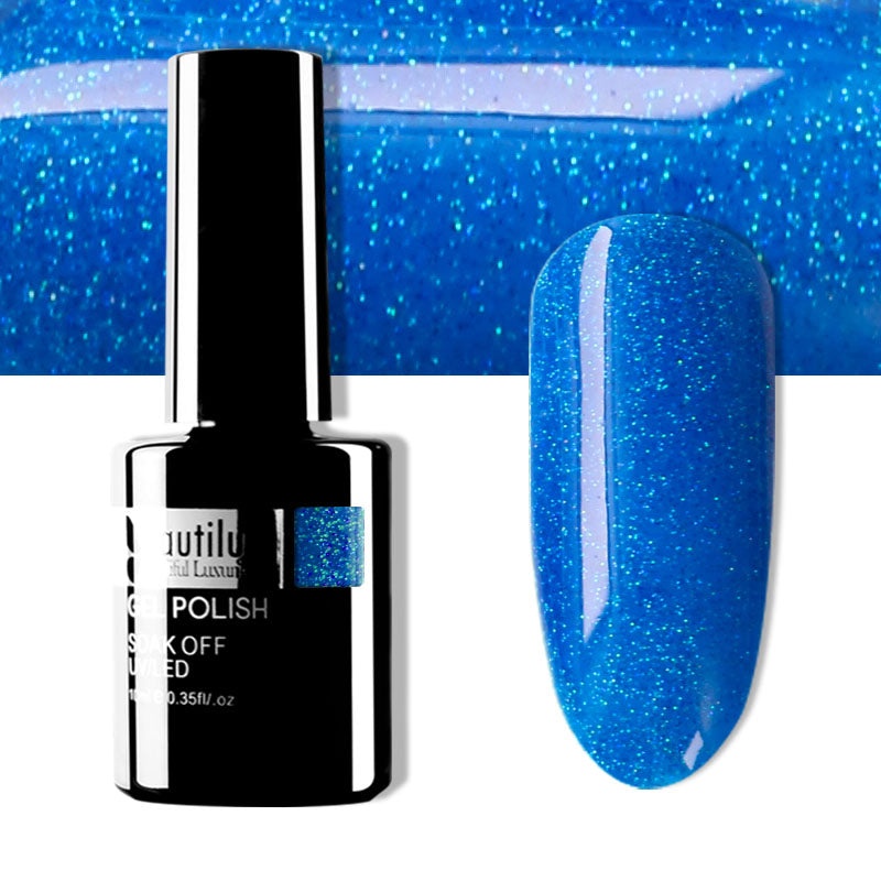 Beautilux Glitter Semi-Permanent Varnish from B-121 to B-168