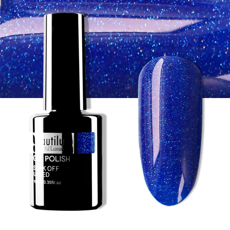 Beautilux Glitter Semi-Permanent Varnish from B-121 to B-168