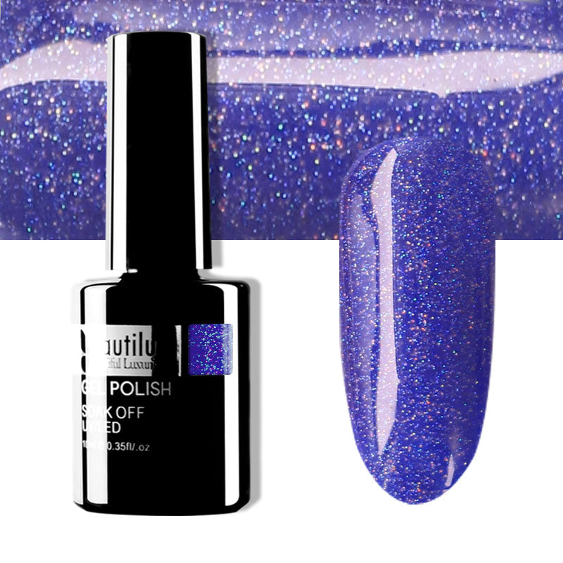 Beautilux Glitter Semi-Permanent Varnish from B-121 to B-168