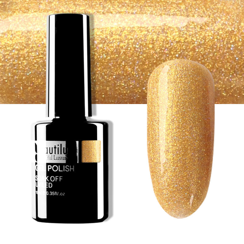 Beautilux Glitter Semi-Permanent Varnish from B-121 to B-168