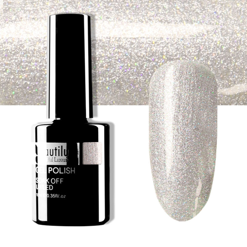 Beautilux Glitter Semi-Permanent Varnish from B-121 to B-168