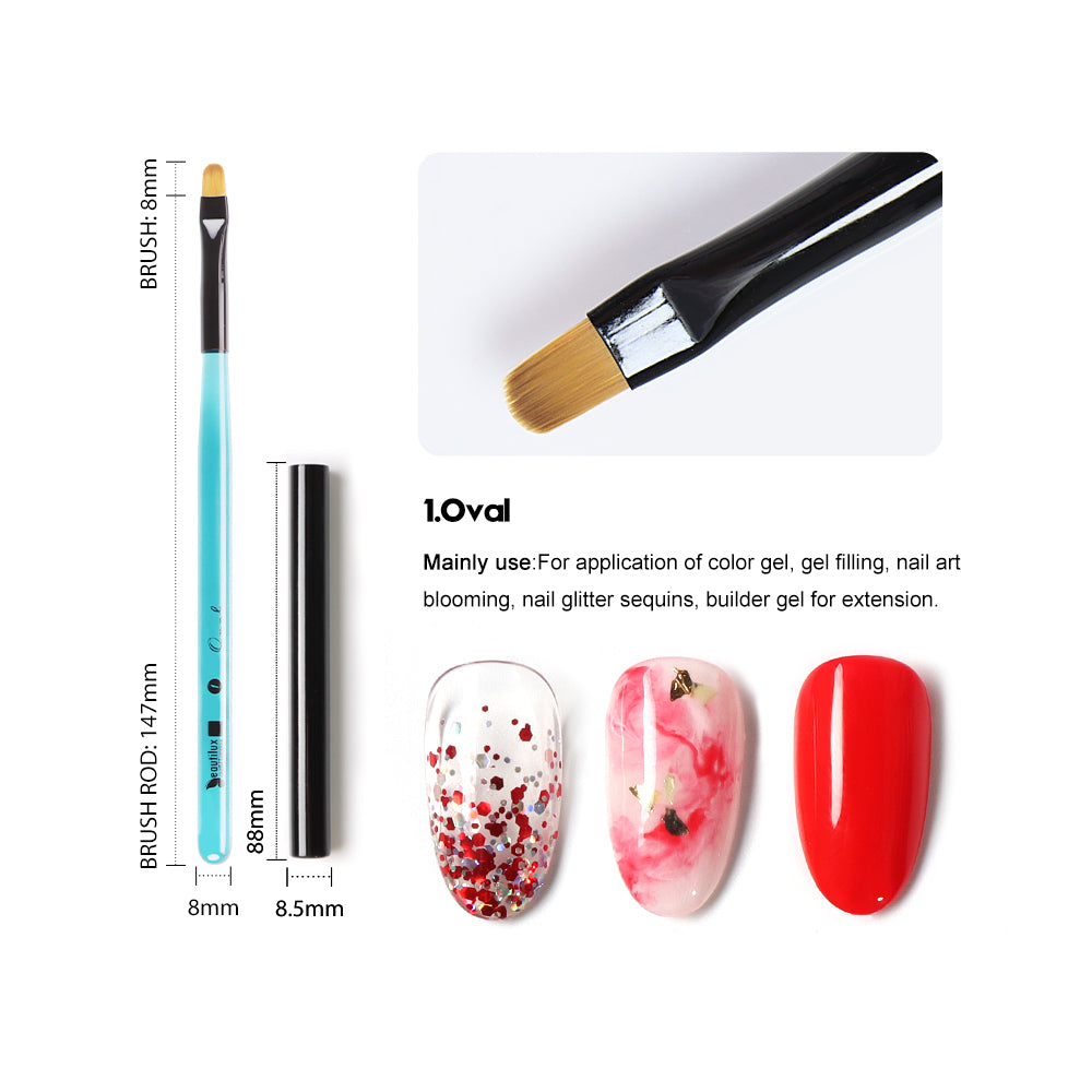 Professioneller Nail-Art-Pinsel – CRYSTAL BLUE CBNB-01