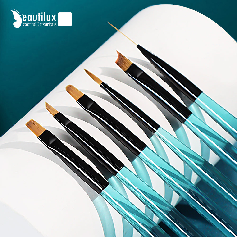 Professioneller Nail-Art-Pinsel – CRYSTAL BLUE CBNB-01