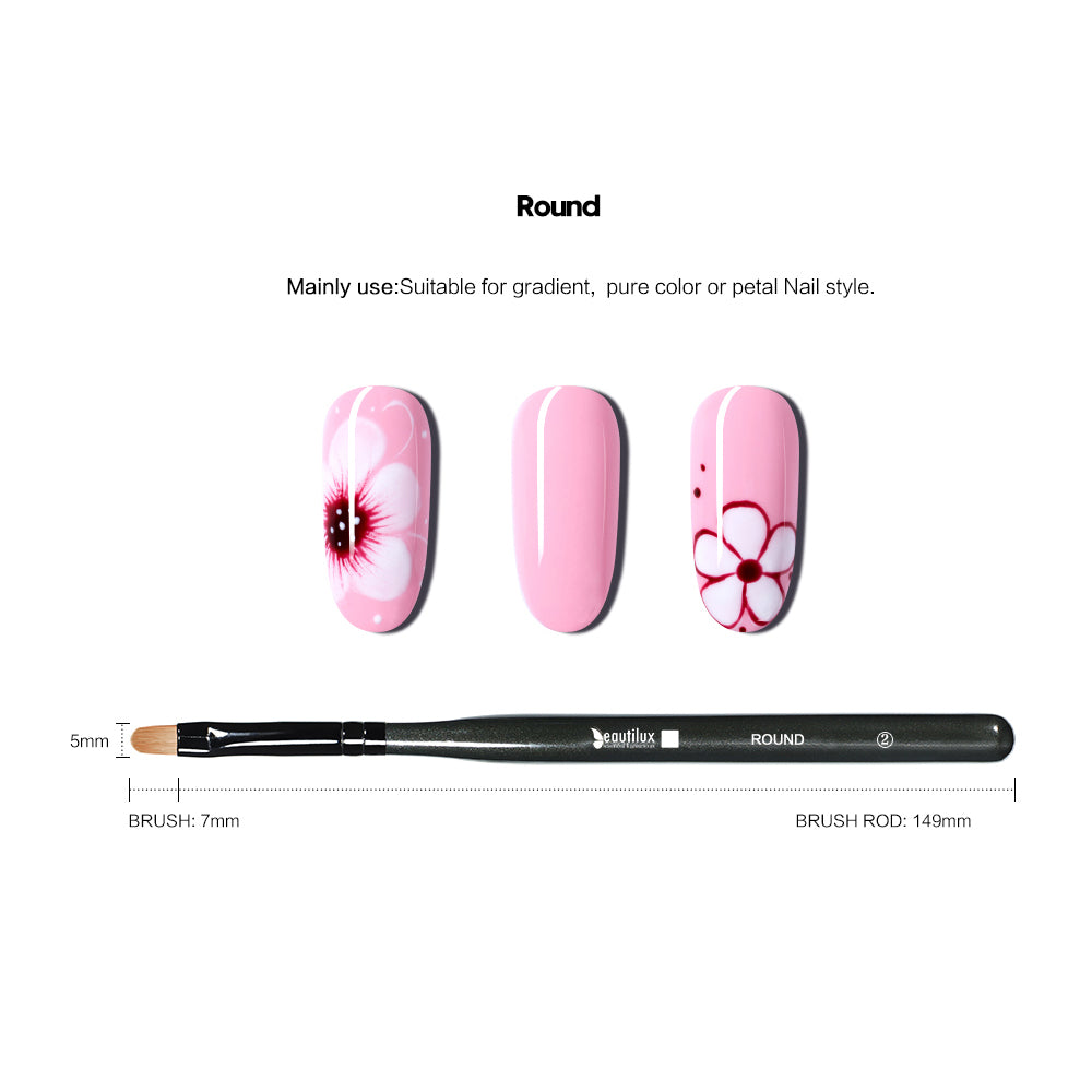 Professioneller Nail-Art-Pinsel – CRYSTAL BLUE CBNB-01