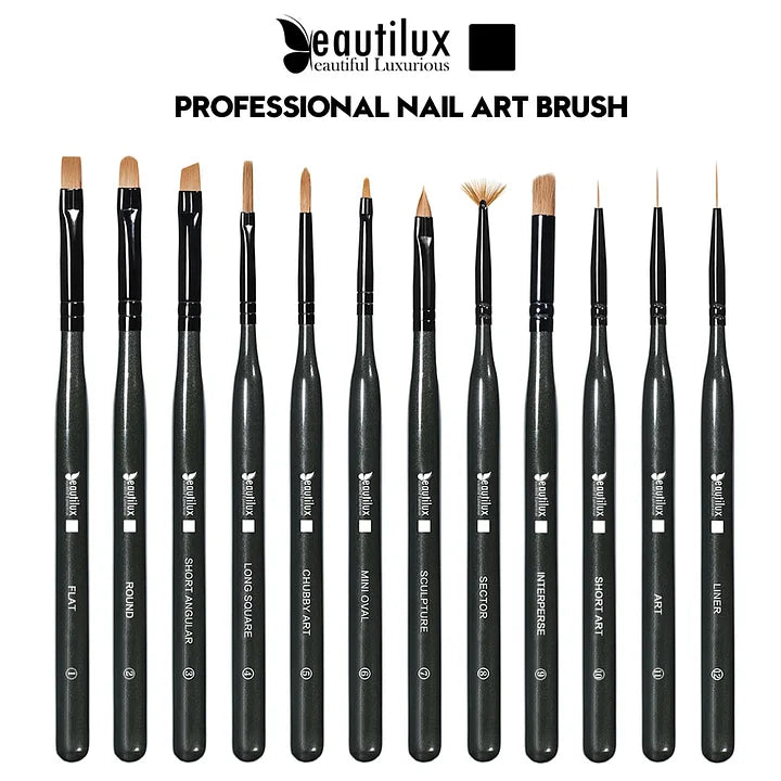 Professioneller Nail-Art-Pinsel – CRYSTAL BLUE CBNB-01