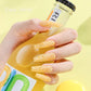 Semipermanenter Nagellack mit funkelndem Schneeeffekt, Pfirsich, Ref. XH-05 – dezenter Glanz und problemlose Entfernung