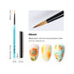 Professioneller Nail-Art-Pinsel – CRYSTAL BLUE CBNB-01