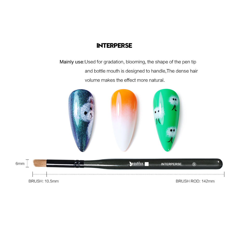 Professioneller Nail-Art-Pinsel – CRYSTAL BLUE CBNB-01