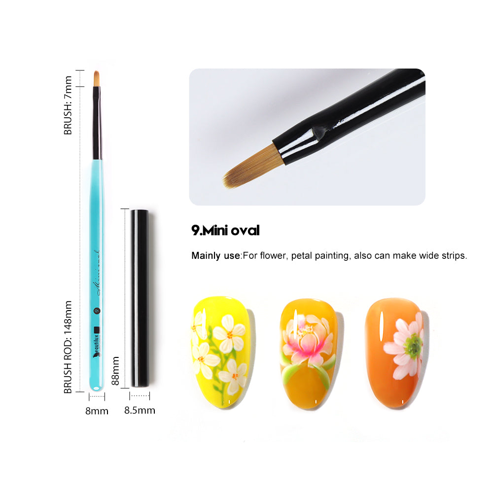 Professioneller Nail-Art-Pinsel – CRYSTAL BLUE CBNB-01