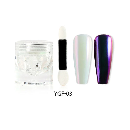 Poudre Pigment Miroir Beautilux – Effets Moonstone, Unicorn & Chameleon